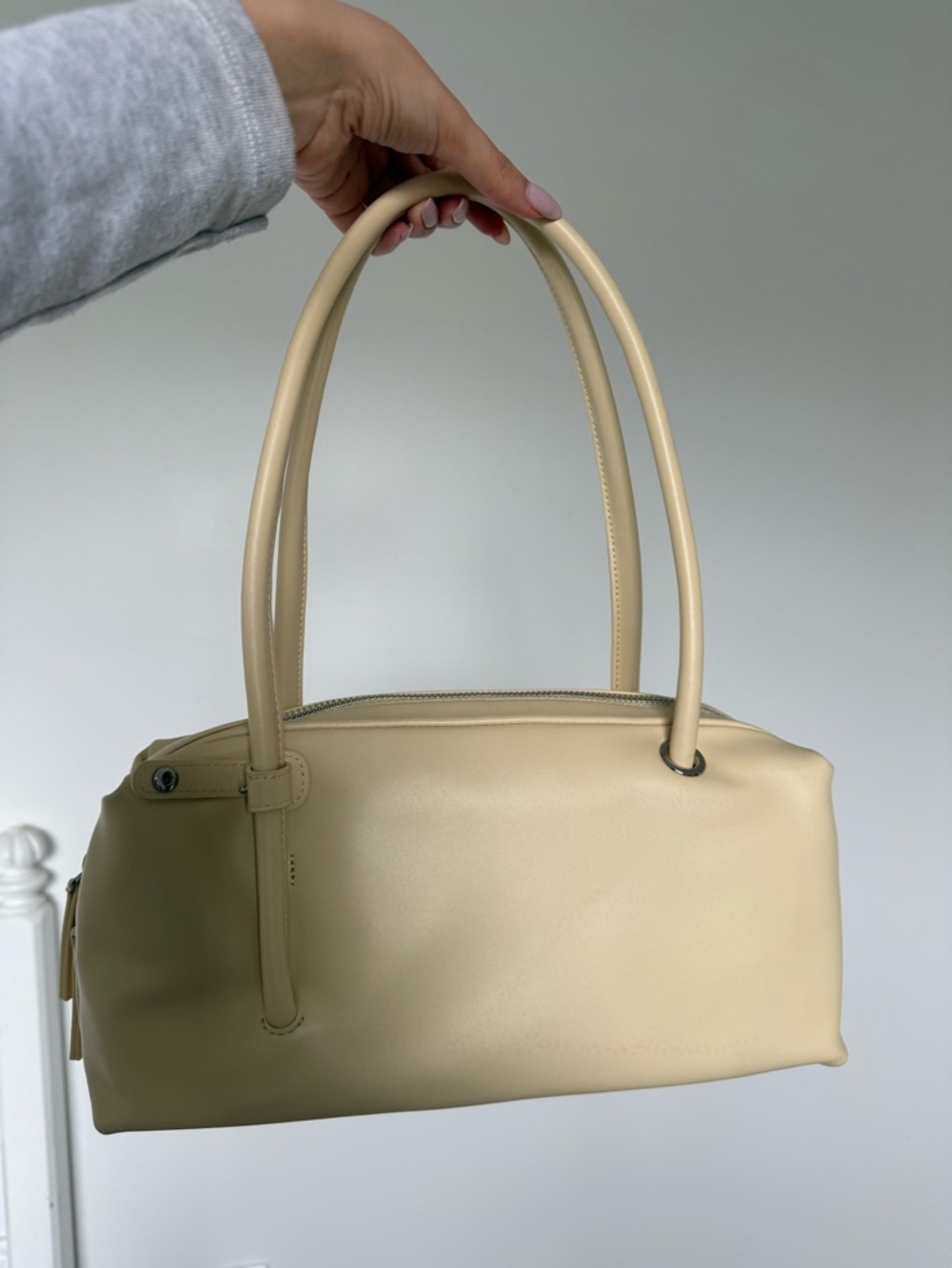 Light Yellow Leather Shoulder Bag